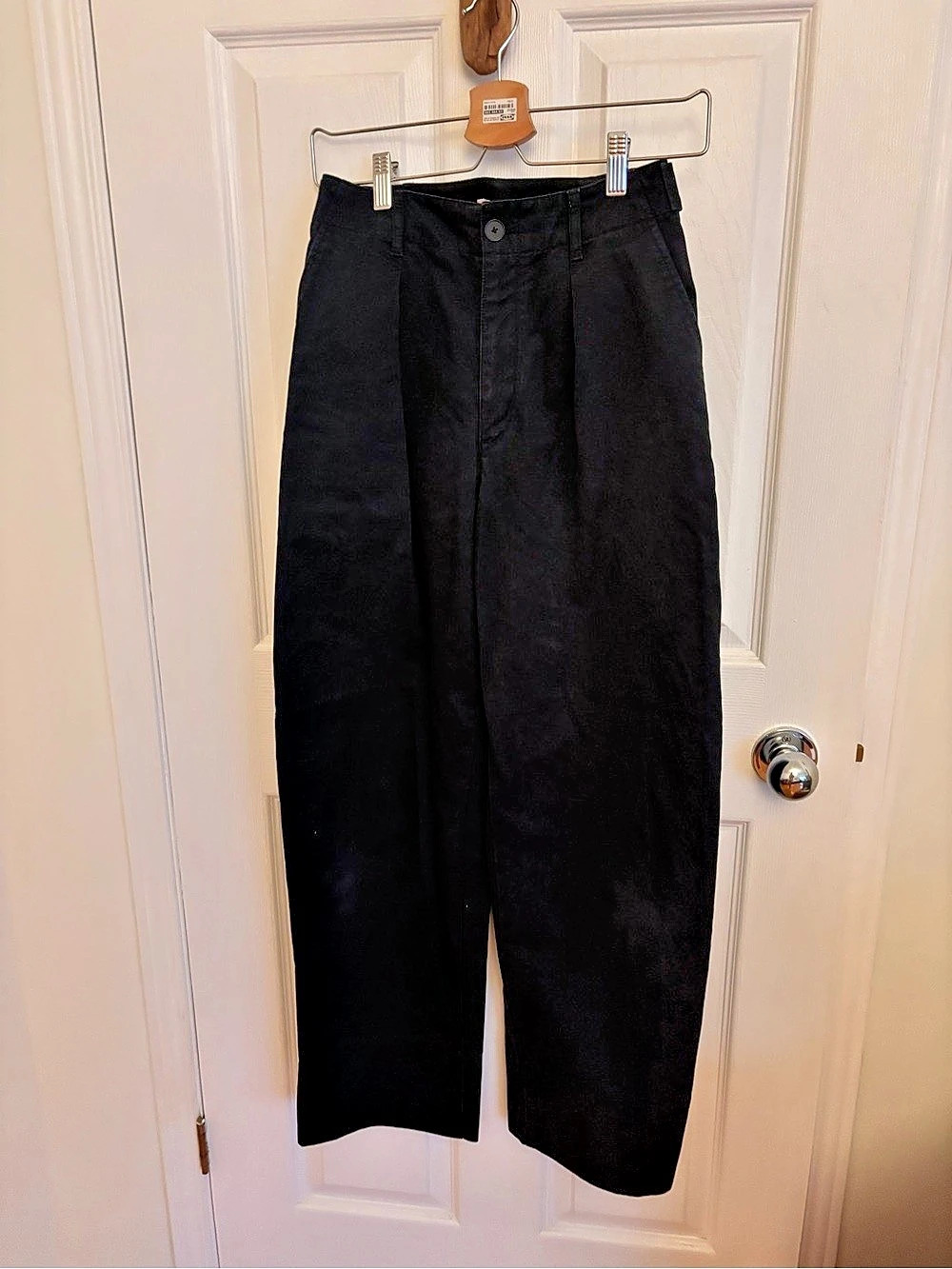 Uniqlo U Pleated Wide Pants Black Medium